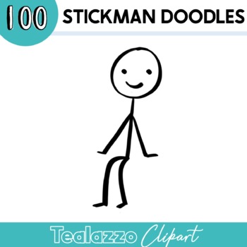 Funny stickman with sunglasses | Sticker