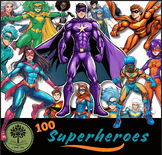100 Superheroes {A Novel Idea Digital Clip Art}