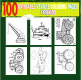 100 Transportation Coloring sheets|Printable Big Vehicle C