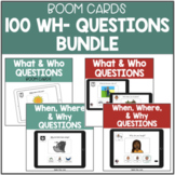100 WH Questions BOOM Cards – Who, What, When, Where, & Wh
