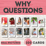 100 WHY Questions Picture Cards for Autism Comprehension S
