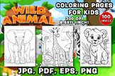 100 Wild Animal Coloring Pages for Kids