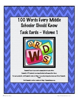 Preview of 100 Words Every Middle Schooler Should Know Jumbo Bundle