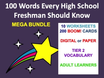 Preview of 100 Words for  High School Freshmen  BUNDLE