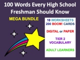 100 Words for  High School Freshmen  BUNDLE