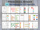 Kindergarten Worksheets, Preschool Workbook, Winter Morning Work, T-186