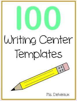 Preview of 100 Writing Center Printables