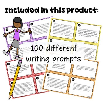 Creative Writing Prompts Task Cards by Acres of Learning | TpT