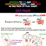 100 and 1000 Addition/Subtraction Play Cards