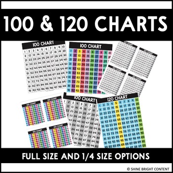 Preview of 100 and 120 chart bundle (100s and 120s charts)