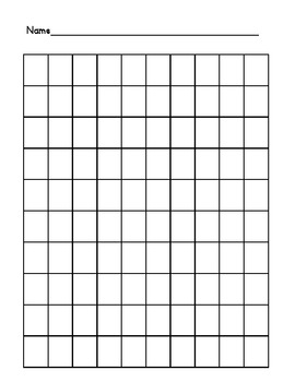 blank 100 chart