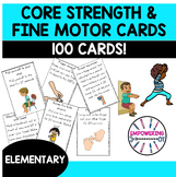 100 core strength fine motor warm up handwriting cards pos