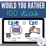 100 días de escuela Activity - Spanish 100th day of school