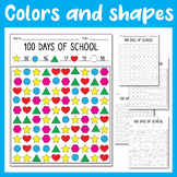 100 days of School Activities Worksheet, 100 Shapes Colori