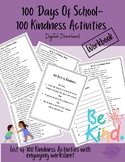 100 days of school- 100 kindness activities