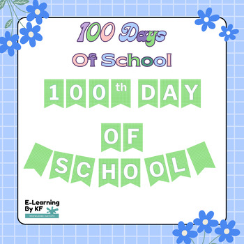 Preview of 100 days of school decoration Bulletin Board Kit | Classroom Decor | Door Decor