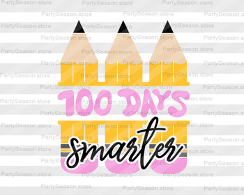 100 Days Smarter Svg 100 Days Of School Shirt Svg Design Back To School Svg