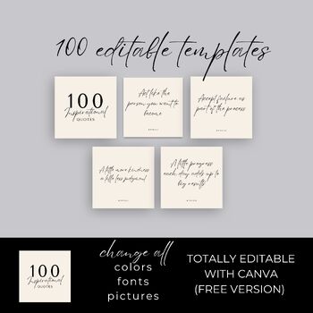Preview of 100 inspirational quotes for instagram