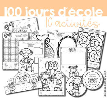 100 Jours D Ecole Actvites By La Classe De Marybop Tpt