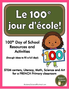 Preview of 100 jours d'école - French 100 Days of School