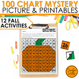 100’s Chart Mystery Puzzles Year Kindergarten-Fall