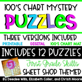 100’s Chart Mystery Puzzles Year First Grade-Sweets