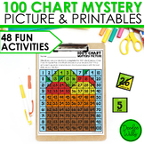 100 Chart Mystery Picture Math Puzzles for Number Recognit