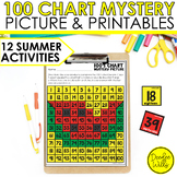 100’s Chart Mystery Puzzles Year Kindergarten-Summer
