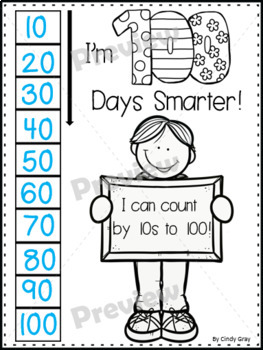 100's Day ~ Skip Counting to 100 by 2s, 5s, and 10s ~ BONUS 1-100 Chart