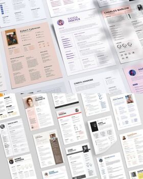 Preview of 999+1 Clean Professional Editable Resumes Templates Package For Dream Job