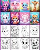 1000 Cute Animals Coloring Pages For Kids | Free Stress  C