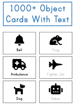 Preview of 1000+ Flash Cards/Object Cards (with words)