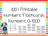 1001 Numbers Flashcards. Numbers 0-1000. Preschool-3rd Gra