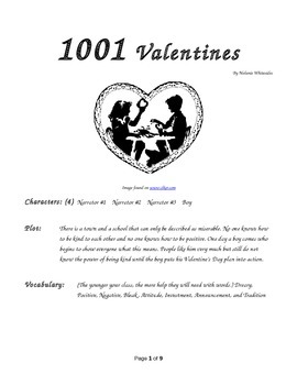 Preview of 1001 Valentines - Small Group Reader's Theater