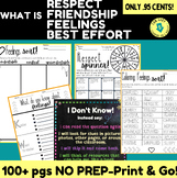 100+ PGS-WHAT IS FRIENDSHIP, RESPECT, AND FEELINGS BUNDLE-