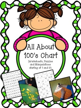 Preview of 100's Board (100's Chart) Activities and Puzzles