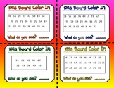 100s Board Color In Task Cards (# Rec)
