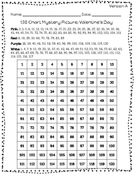 100s chart mystery picture valentines day image by miss