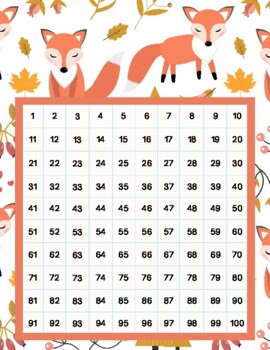 Preview of 100s Chart_Autumn Foxes