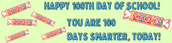 Preview of 100th DAY OF SCHOOL| Animated Google Classroom Banner | GIF