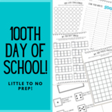 100th Day 5 Pack! Easy Prep!