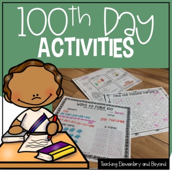 Preview of 100th Day of School Activities and Printables for K-2