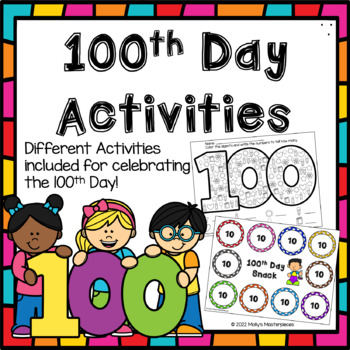 100th Day Activities Pack - Worksheets, Printables, and Activities!
