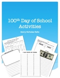 100th Day Activities and Worksheets