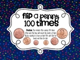 100th Day Center {Flip a Penny 100 Times}