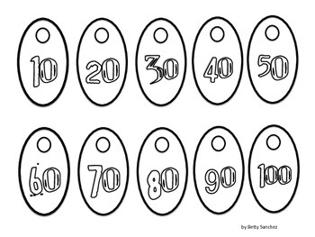 100th Day Cereal Necklace Tags FREE! by Betty Sanchez | TpT