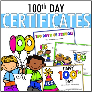 100th Day Certificates Editable By Heaps Of Firsts 