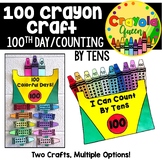 100th Day Crayon Craft--Counting by Tens