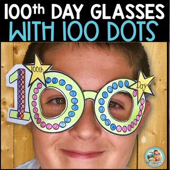 Preview of 100th Day of School Activities | Glasses Craft | Coloring Page