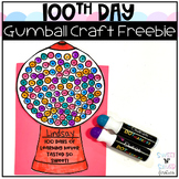 100th Day Gumball Craft and Project FREEBIE
